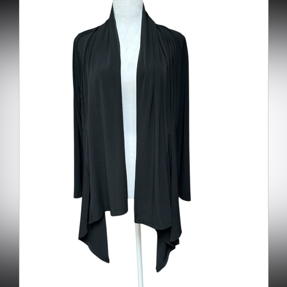 Clara Sun Woo Draped Tunic Cardigan Lightweight Neutral Travel Layering - Picture 2 of 8